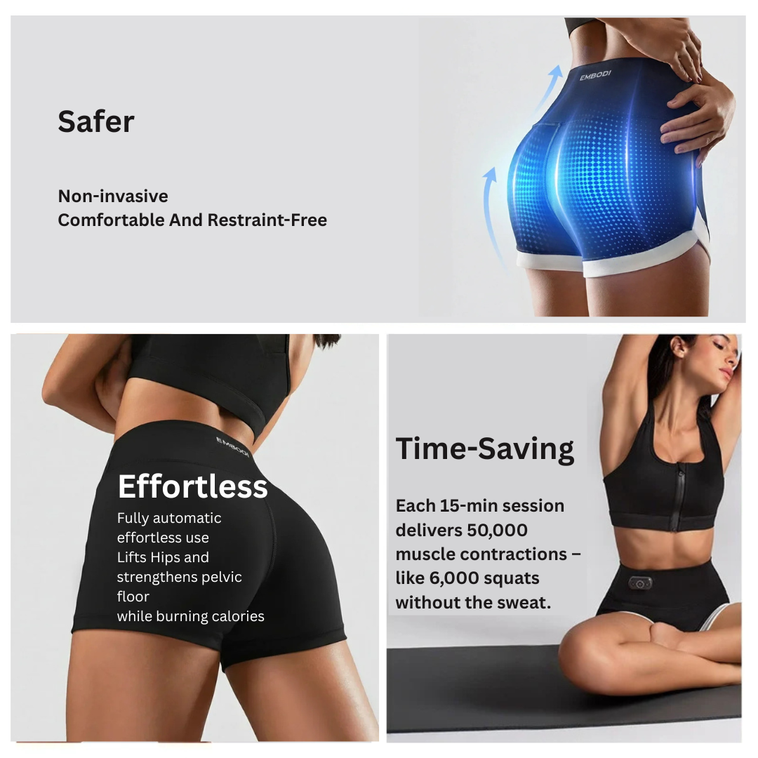 EMBODI Muscle Stimulating - Toning Shorts - Tone Up at Home!